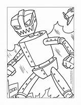 Robot Coloring Thunderstorm Timvandevall Designlooter sketch template