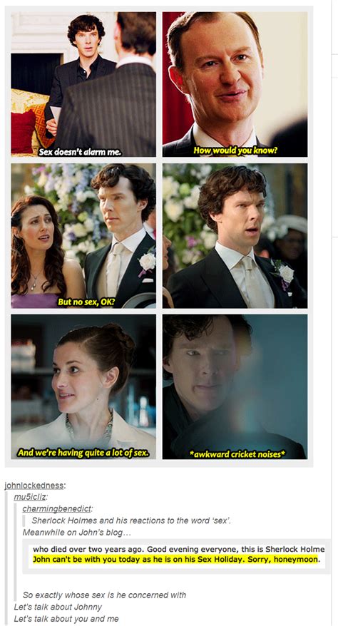 sherlock holmes reaction to the word sex but meanwhile on john s blog consulting