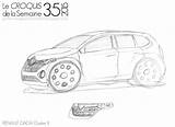 Croquis Dacia Duster sketch template