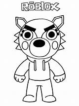 Roblox Piggy Zack sketch template