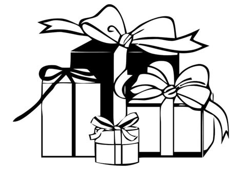 coloring page christmas presents  printable coloring pages img