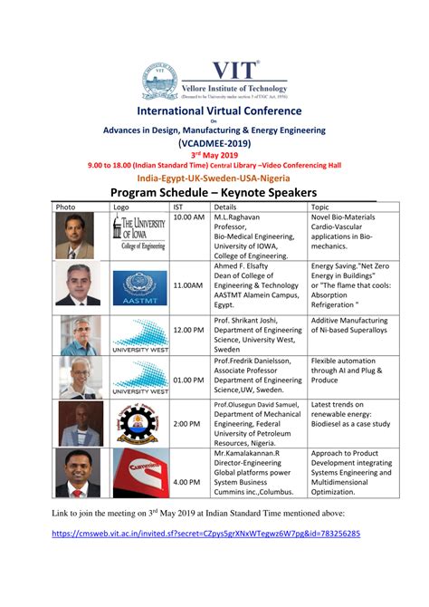 international virtual conference program schedule keynote speakers