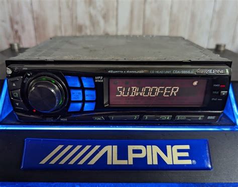 alpine cda  din car stereo audio cd player   school jdm ai net  ebay