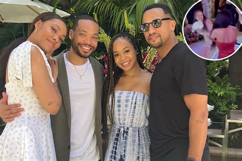 martin lawrence s daughter catches bouquet at bria murphy s wedding