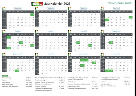 kalender  met weeknummers  calendar  update