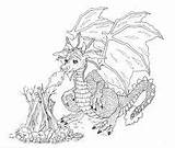 Pages Coloring Dragon Pyro Steampunk Color Ink Drawings Training Lil Fun sketch template
