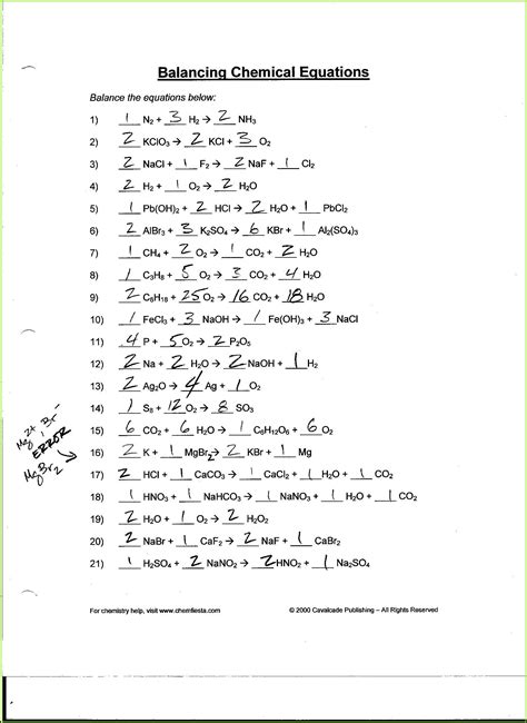 word equations worksheet answer key chemfiesta worksheet resume examples