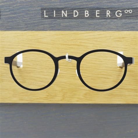 lindberg acetanium 1014 48 ag44 round black eyeglasses spectacle frames
