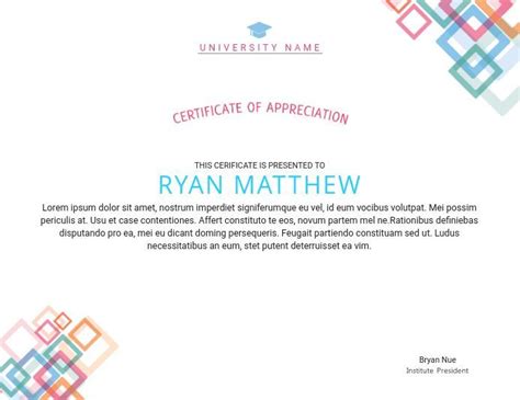certificate  appreciation certificate   certificate templates
