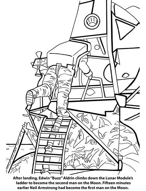 moon landing colouring page sketch coloring page