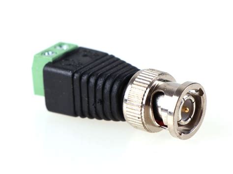 mini coax cat male bnc connector  camera cctv bnc video balun connector adapter