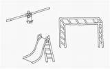 Seesaw Sketch Coloring Slide Pages Colouring Monkey Bar Sketches Paintingvalley sketch template