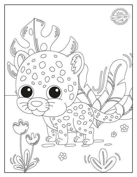 happy baby jaguar coloring pages kids activities blog