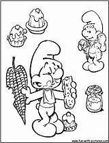 Coloring Pages Smurf Colouring sketch template