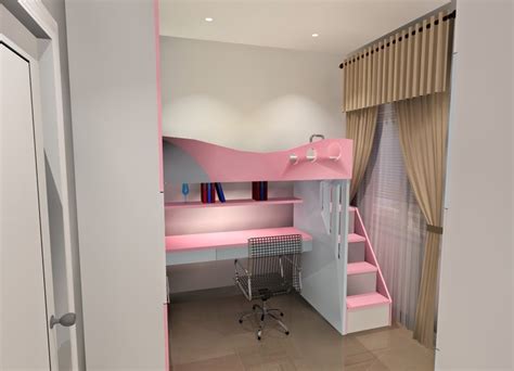 desain kamar tidur anak perempuan  simple  cantik