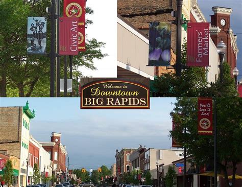 downtown big rapids michigan collage photograph  holly eads fine