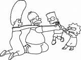 Simpson Simpsons Coloring Pages Characters Print Lisa Homer Marge Sheets Drawing Bart Printable Clown Krusty Cool Color Cartoon Christmas Getcolorings sketch template