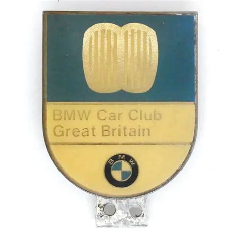 vintage bmw car club great britain car badge auto emblem circa