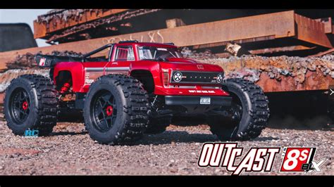 arrma  outcast  blx wd brushless stunt truck rc driver