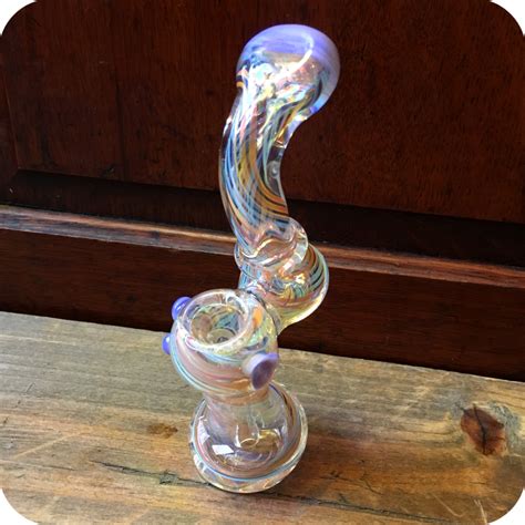 color tipped spiral bubbler sunflower pipes brooklyns  smoke shop