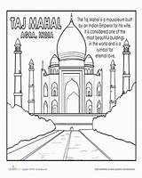 Taj Mahal sketch template