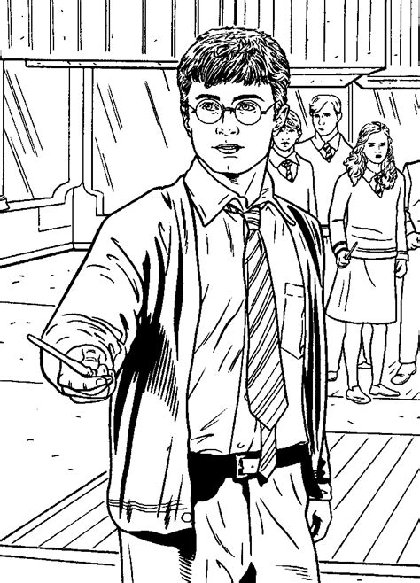 coloring page harry potter coloringme