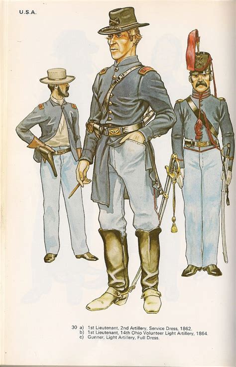 uniforms   union artillery civil war artwork american uniform american civil war