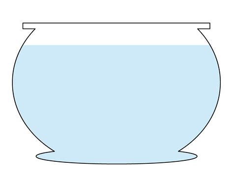 fish bowl template printable