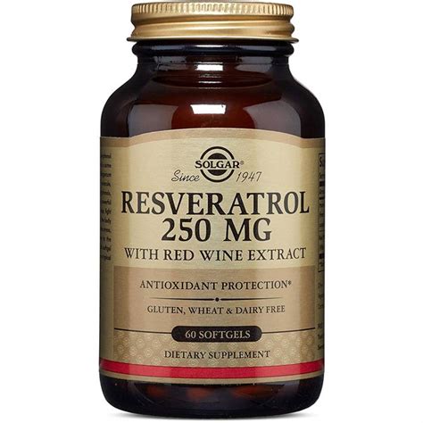 solgar resveratrol  mg  red wine extract  softgels