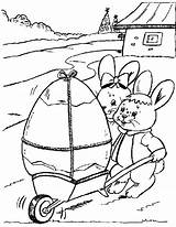 Easter Coloring Pages Printable Template Egg Color Templates Kids Bunnies Pdf sketch template