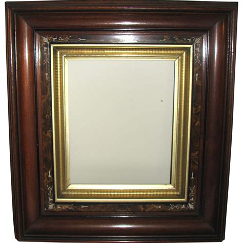 gilt  decorated wooden victorian picture frame  vanbibber