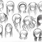 Drawing Anime Girl Hairstyles Hair Female Hairstyle Short Drawings Girls Sensod Long Collection Draw Boy Top Manga Zeichnen Getdrawings Pencil sketch template