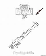 Fortnite Coloring Rifle Hunting Pages Printable Weapons Print Battle Royale Fun sketch template