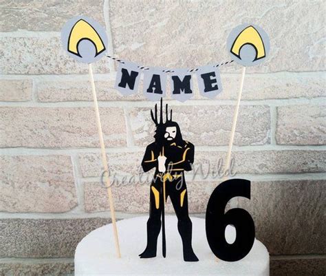 aquaman cake topper superhero cake toppers little man party