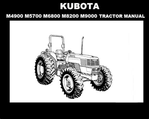 kubota     tractor manual  tractor etsy