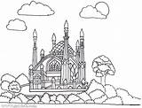Masjid Coloring Pages Getcolorings Index Getdrawings Printable sketch template
