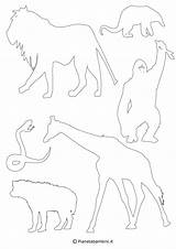 Animali Sagome Stampare Ritagliare Pianetabambini Cani Gatti Arte sketch template