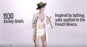 Youtube Video Charts The Evolution Of Men S Underwear Using A Female