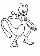 Mewtwo Engineered Psychic Print sketch template
