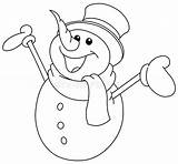 Vector Snowman Arms Outlined Raising Coloring Looking Stock Happy Illustration His Royalty Lightbox Outline Bigstock Create sketch template