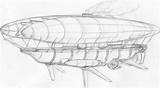 Steampunk Airship Warrior Hms Chaos Sandwhich Wip Deviantart Ship Choose Board Draw sketch template