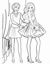 Coloring Pages Barbie Beautiful Devochek Raskraski Dlya Printable Girls Hairstyles Kids sketch template