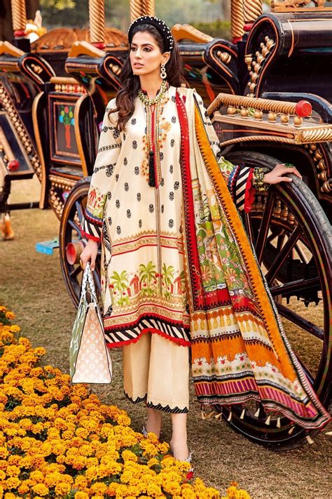 gul ahmed summer lawn  pc unstitched embroidered lawn suit  tissue silk dupatta ssm