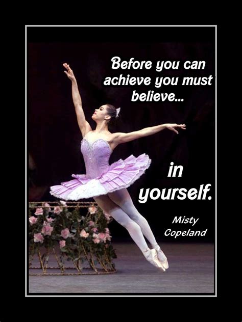 Ballerina Wall Art Print Quote Inspirational Believe Picture T Girls