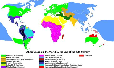 world map revealing  ethnic groups   world ethnic