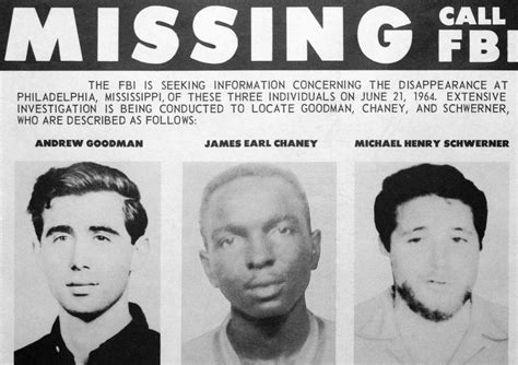 ‘think they got killed 1964 l b j and three civil rights icons