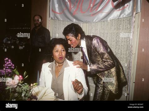 Michael Jackson With Mother Katherine On Her Birthday 4 May 1984 At A