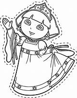 Dora Pararecortar Crayola Wecoloringpage sketch template