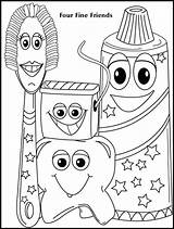 Health Coloring Pages Related Getcolorings Dental Color sketch template