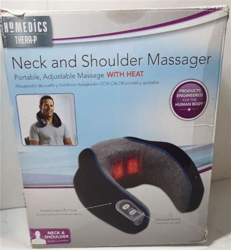 homedics thera p neck and shoulder massager with heat ebay